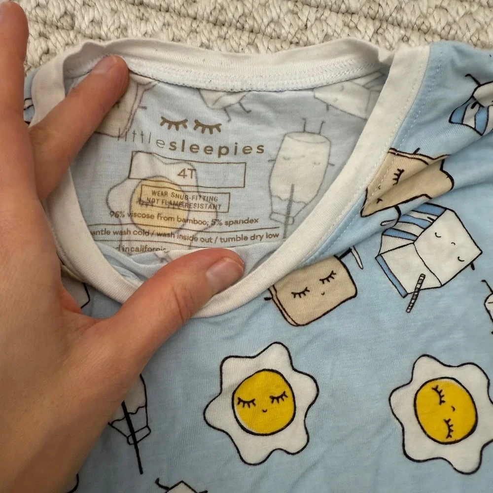 C17 Little‎ Sleepies Pajama Top Soft Milk Egg